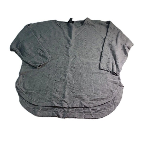 Grace The Perfect Fit Plus Size 1X  Light Gray Top SHIRT blouse - Picture 1 of 10